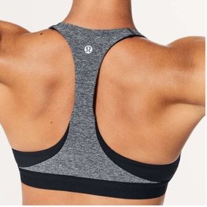 LULULEMON Box It Out Bra Heathered Black / Black